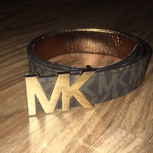 Michael Kors Signature Logo Wide Belt Size M